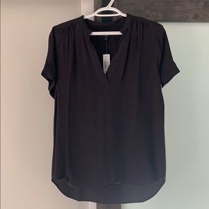NWT J. Crew Black Shell Blouse (XS)